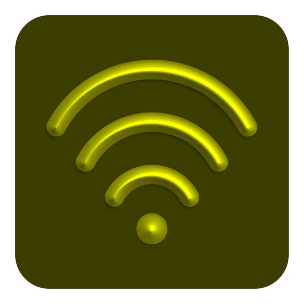 黄色の線ネオン Web アイコン ベクトル図設計記号 — ストックベクタ