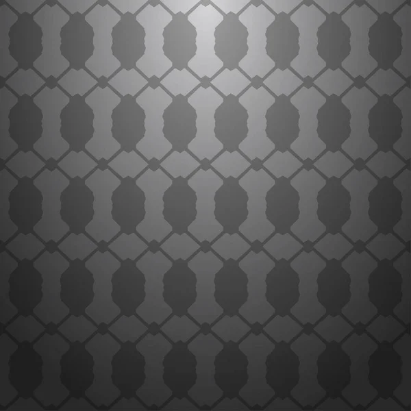 Gris Abstracto Rayado Patrón Geométrico Texturizado Con Gradiente Fondo Oscuro — Vector de stock