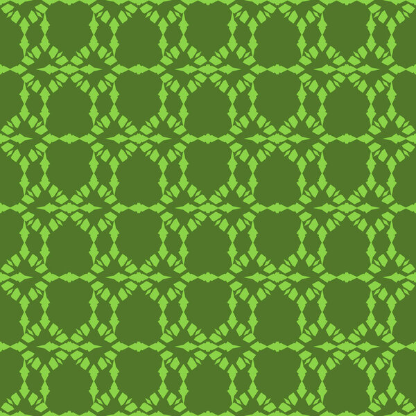 Lime abstract pattern on green background, striped textured geometric seamless pattern