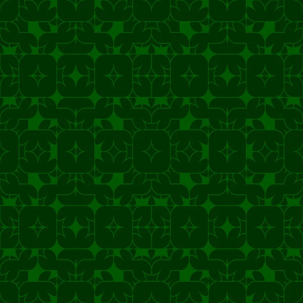 Groene Abstracte Achtergrond Gestreepte Textuur Geometrische Naadloze Patroon Donkere Groene — Stockvector