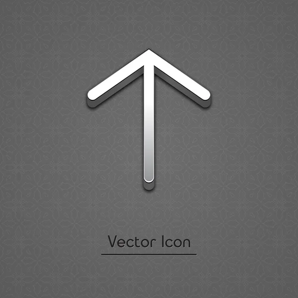 Arrow 3d vector icon. Raised symbol illustration. — Stock Vector