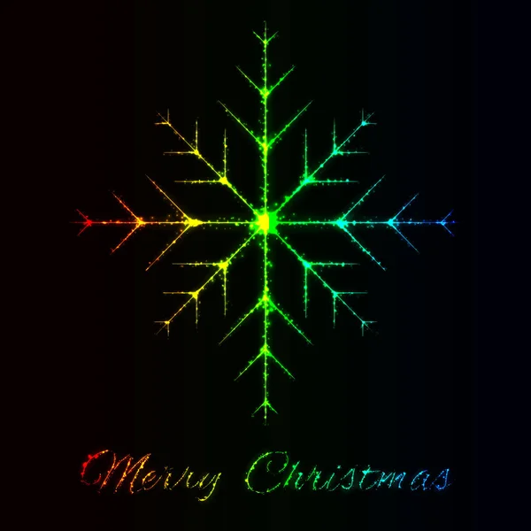 Merry Christmas Card Gradient Lampor — Stock vektor