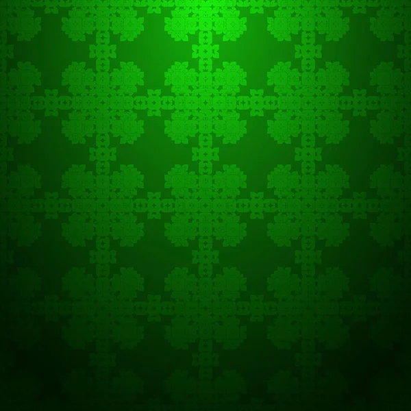 ストライプ緑の抽象的な背景テクスチャ暗い底勾配のある幾何学的なシームレス パターン — ストックベクタ