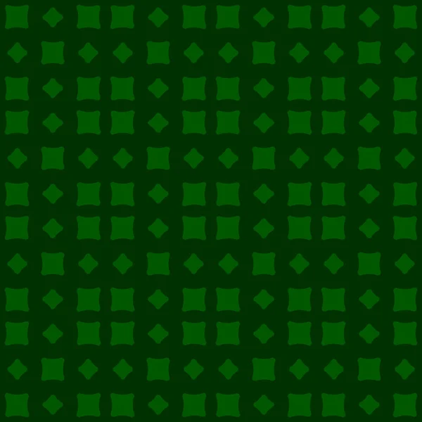 Zelené Pozadí Abstraktní Prokládané Texturou Geometrický Vzor Bezešvé Tmavém Pozadí — Stockový vektor