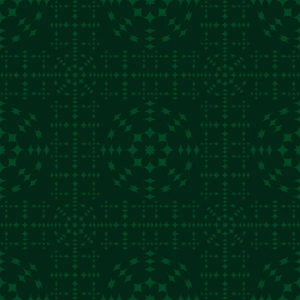 Patrón Geométrico Texturizado Abstracto Verde Sobre Fondo Verde Oscuro — Archivo Imágenes Vectoriales