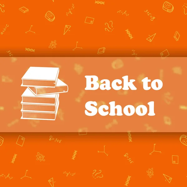 Διάνυσμα Πρότυπο Σχεδίασης Για Την Επιστροφή Στο Σχολείο Καλώς Ήλθατε — Διανυσματικό Αρχείο