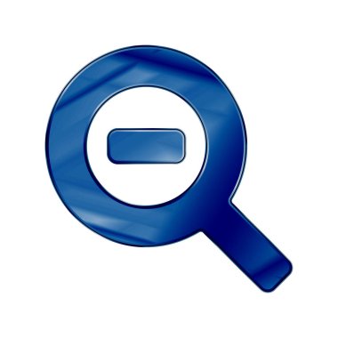 Web simgesi mavi uzaklaştırmak vektör çizim