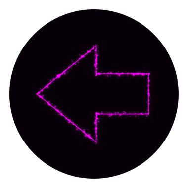  Web simgesi siluet siyah arka plan üzerine ışıkların. Neon vektör simgesi