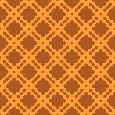 Turuncu arka plan, şeritli geometrik seamless modeli dokulu