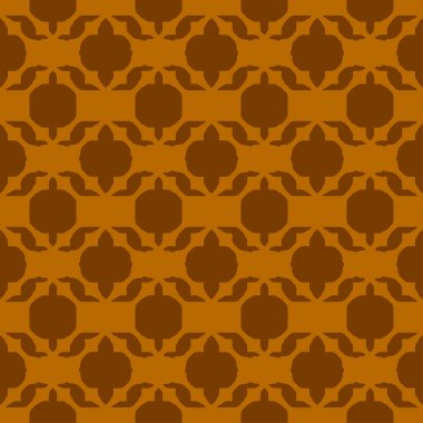 Turuncu arka plan, şeritli geometrik seamless modeli dokulu