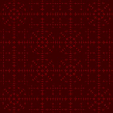 Koyu kırmızı zemin üzerine kırmızı Dikişsiz desen vektör. Modern şık doku. Geometrik oyma yinelenen. Çağdaş grafik tasarım. 