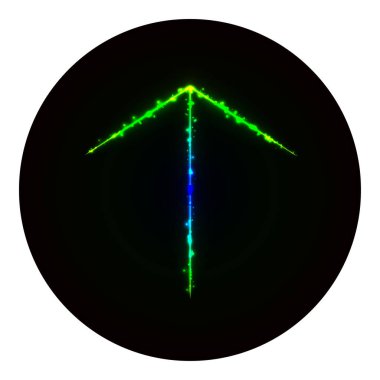  Web simgesi siluet siyah arka plan üzerine ışıkların. Neon vektör simgesi