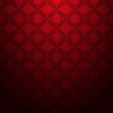 Vektör seamless modeli. Modern şık doku. Geometrik oyma yinelenen. Çağdaş grafik tasarım. Kırmızı renkli gradyan arka plan.