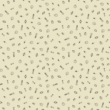 Zaman Dikişsiz desen vektör çizim