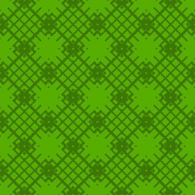 Kireç soyut desen çizgili yeşil zemin üzerine geometrik seamless modeli dokulu