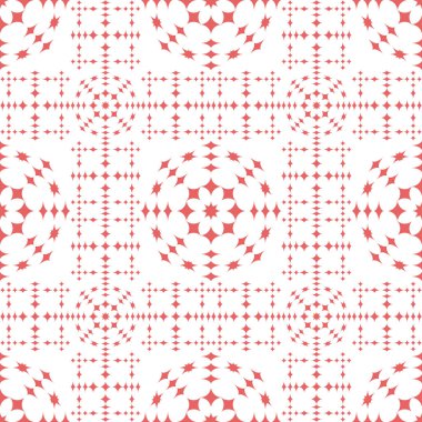 Pembe soyut geometrik Dikişsiz desen beyaz arka plan üzerinde