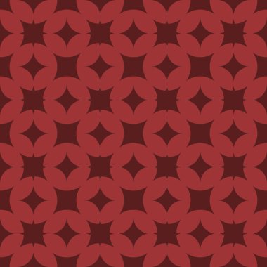 Pembe soyut geometrik seamless modeli koyu kırmızı zemin üzerine