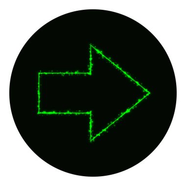  Web simgesi siluet siyah arka plan üzerine ışıkların. Neon vektör simgesi