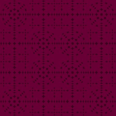 Koyu kırmızı zemin üzerine kırmızı soyut seamless modeli