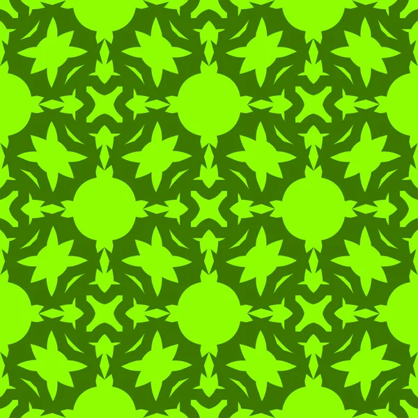 Modèle Abstrait Chaux Sur Fond Vert Motif Géométrique Sans Couture — Image vectorielle