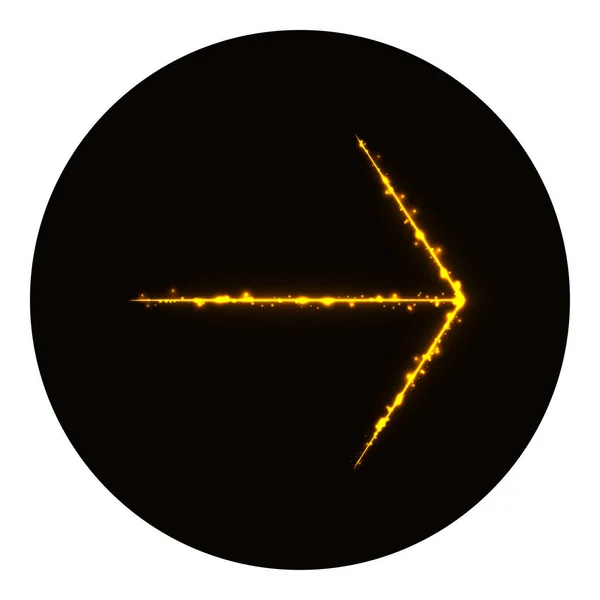 Иконка Силуэт Огней Черном Фоне Значок Неонового Вектора — стоковый вектор