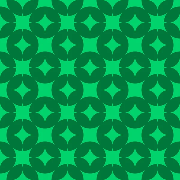 Grüne Abstrakte Nahtlose Strukturierte Geometrische Muster Auf Dunkelgrünem Hintergrund — Stockvektor
