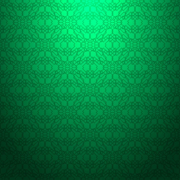 Groene Abstracte Naadloze Geometrische Structuurpatroon Verloop Achtergrond — Stockvector