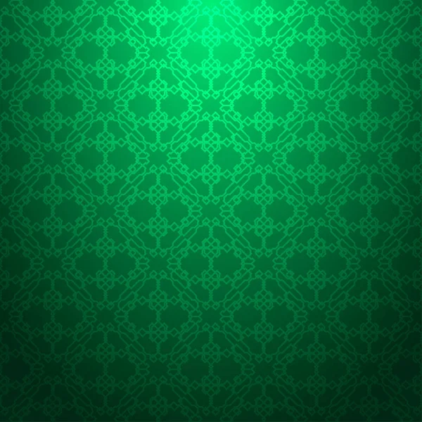 Patrón Geométrico Texturizado Abstracto Verde Sobre Fondo Degradado — Vector de stock