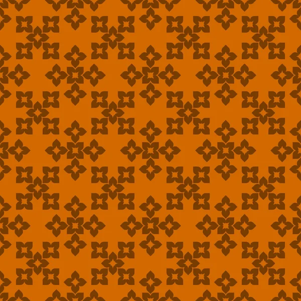 Oranžové Abstraktní Geometrické Bezešvé Vzor Tmavě Oranžové Pozadí — Stockový vektor