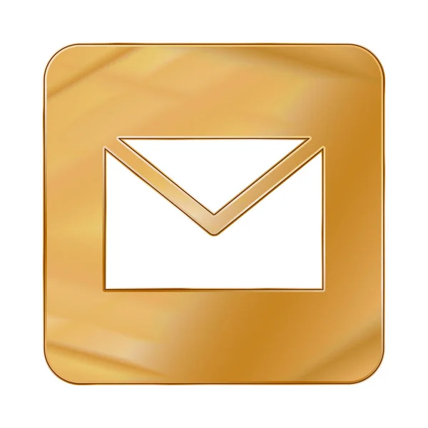 Vektorové Ilustrace Yellow Pošta Tlačítko Web Ikony — Stockový vektor