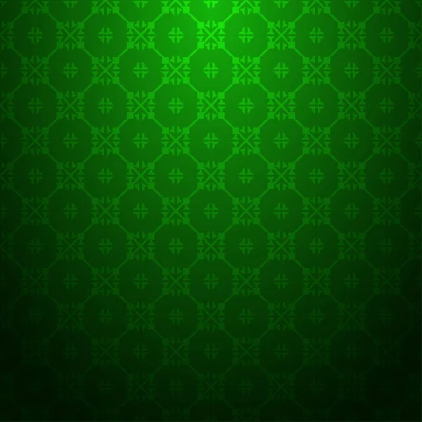 グラデーションの背景に緑抽象的なシームレスなテクスチャ幾何学模様 — ストックベクタ