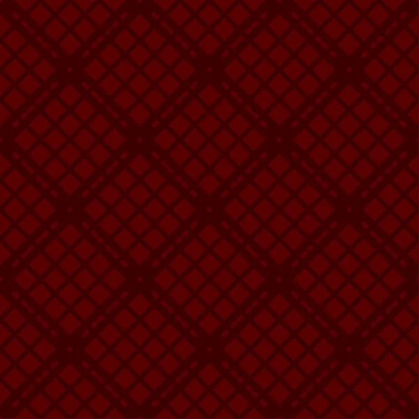 濃い赤の背景に赤のシームレスなパターンをベクトルします スタイリッシュでモダンな生地です 幾何学的な網目模様を繰り返し 現代のグラフィック デザイン — ストックベクタ