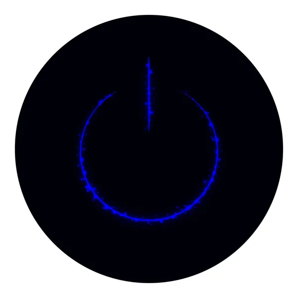 Web Ikonen Silhuetten Lamporna Svart Bakgrund Neon Vektor Symbol — Stock vektor