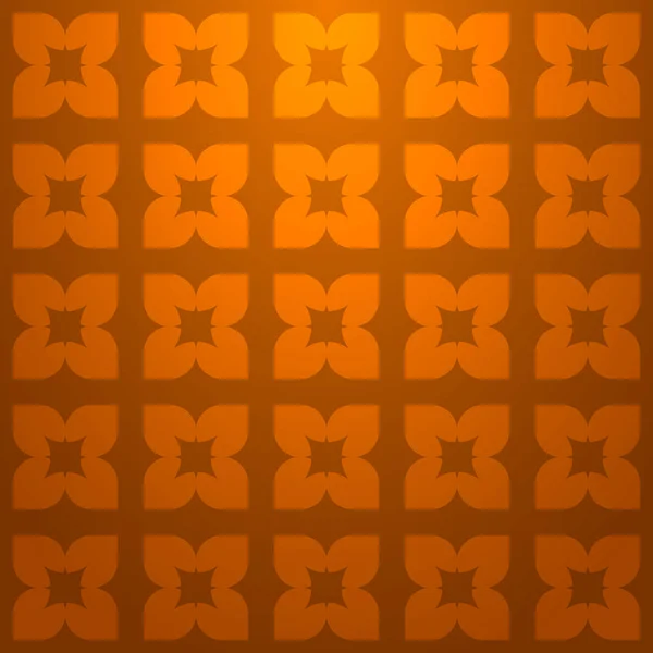 Orange Motif Géométrique Abstrait Sans Couture Sur Fond Orange Foncé — Image vectorielle