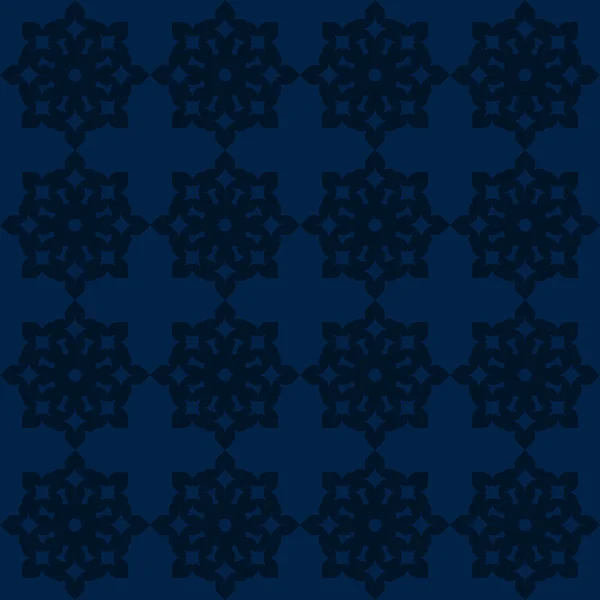Abstraktní Pozadí Prokládané Texturou Modré Bezešvé Geometrický Vzor Černém Pozadí — Stockový vektor