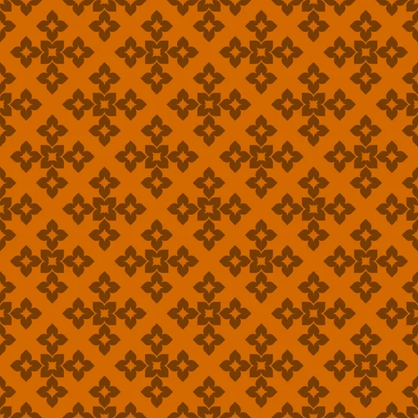 Arancione Astratto Modello Geometrico Senza Cuciture Sfondo Arancione Scuro — Vettoriale Stock