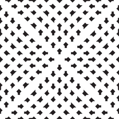 Vektör seamless modeli. Modern şık doku. Geometrik oyma yinelenen. Çağdaş grafik tasarım. Siyah ve beyaz arka plan.