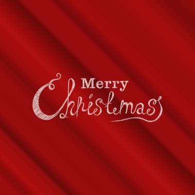 Neşeli Noel vektör metin kaligrafi yazı tasarım kartı şablonu. Yaratıcı tipografi tatil tebrik hediye Poster için. Hat yazı tipi stili afiş kırmızı arka plan