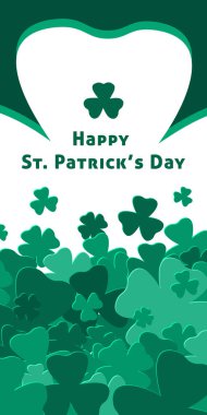 Mutlu Saint Patricks günü arka plan. Vektör çizim.