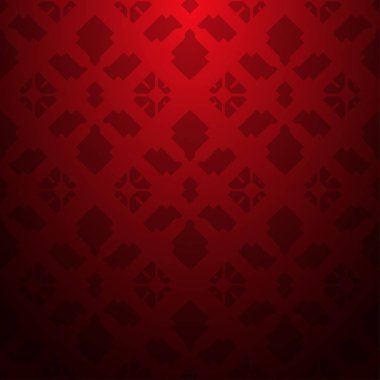 Vektör seamless modeli. Modern şık doku. Geometrik oyma yinelenen. Çağdaş grafik tasarım. Kırmızı renkli gradyan arka plan.