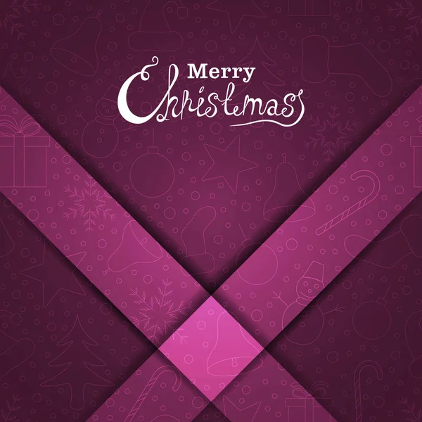 Merry Christmas Vector Text Calligraphic Lettering Design Card Template Creative — Free Stock Photo