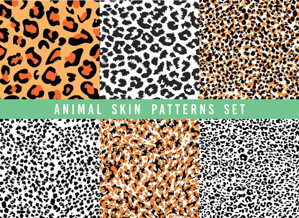 Hayvan desenli vektör desenleri kümesi