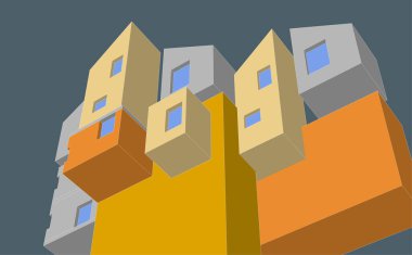 Ev şeklinde bir ev.