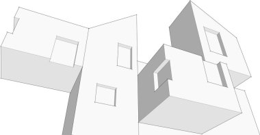 soyut mimari duvar kağıdı, dijital arkaplan