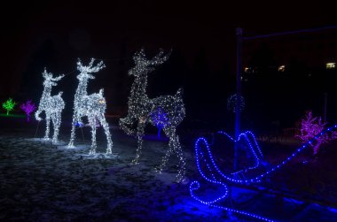 Noel ren geyiği şekilli ışıklar; Yeni yıl, Noel
