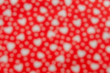 Beyaz kalpli kırmızı bez, arka plan.