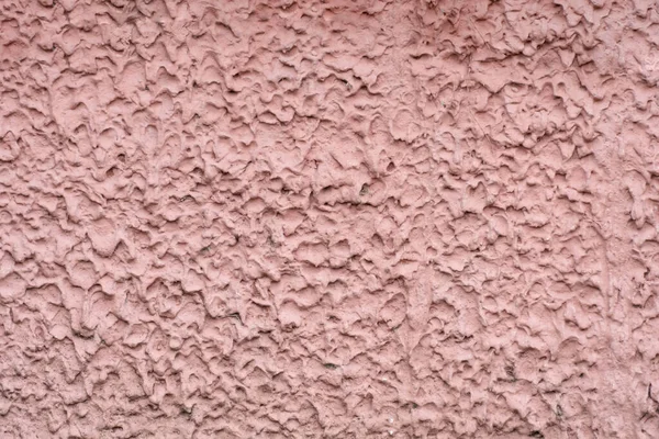 Textúra Piszkos Rózsaszín Egyenetlen Durva Vakolat Elvont Háttér — Stock Fotó