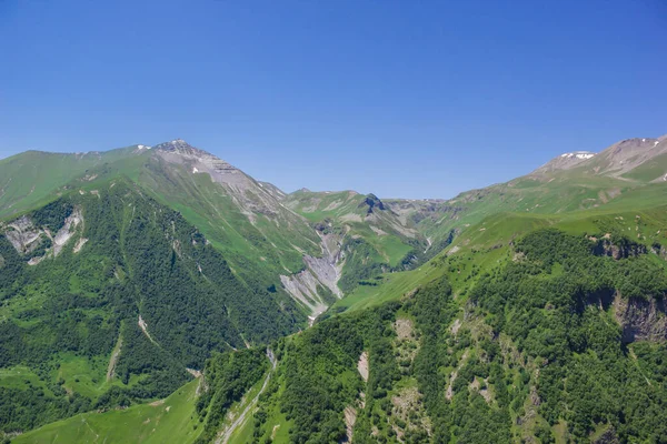 Letecký Pohled Vrcholky Hor Horská Krajina — Stock fotografie