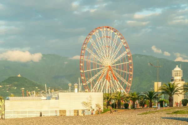 Batumi Gürcistan Temmuz 2019 Güneşli Bir Yaz Gününde Karadeniz Gezinti — Stok fotoğraf