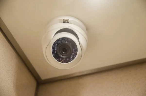 Videoüberwachung Einer Ecke Des Zimmers — Stockfoto